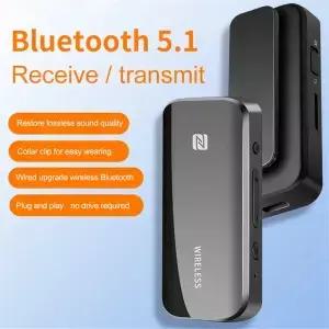 NFC Bluetooth 5.1 어댑터 TF 3.5mm 잭 Aux 무선 스테레오 이어폰 전화 TV 차량용 오디오 수신기