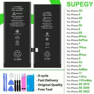 애플 아이폰 호환 3G 3GS 5 6 S 7 플러스 8플러스 X Xr Xs 맥스 11 프로 교체용 배터리 8