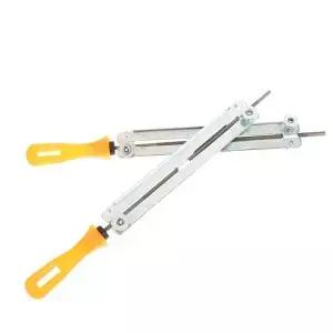 플라스틱 손잡이가 있는 1개 4MM/4.8MM 기계식 체인톱 연마 파일 목공용 도구 연마제 액세서리
