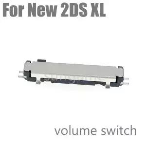 새로운 2DSXL/LL 용 1pc 볼륨 스위치 슬라이드 버튼 내장 사운드 토글 키