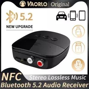 NFC Bluetooth 5.2 오디오 수신기 3.5mm AUX RCA USB U /TF HIFI 스테레오 음악 무선 어댑터 (차량용 키트