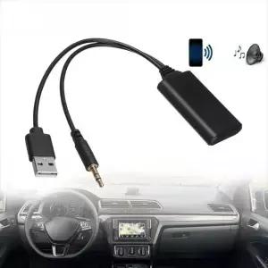 범용 자동차 무선 블루투스 호환 수신기 USB 3.5Mm Aux 미디어 5.0 음악 플레이어 용 오디오 케이블 어댑터