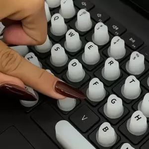 이든아카이브 긴손톱키보드 네일 스티커 네일아트