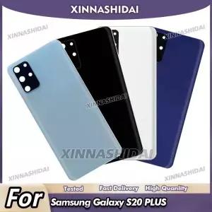 S20 PLUS 삼성 Gxy 배터리 뒷면 커버 수리 어셈블리 용 새 하우징 도어 폰 후면 케이스 및 카메라 교체