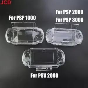 JCD 1pcs 크리스탈 투명 하드 보호 케이스 커버 셸 PsVita Psv PSP 1000 2000 3000 전신 보호기 스킨