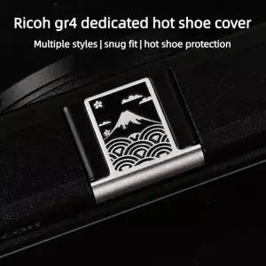 금속 핫슈 커버 방진 보호 캡 Ricoh GR4 IV 카메라 액세서리용 패턴 디자인