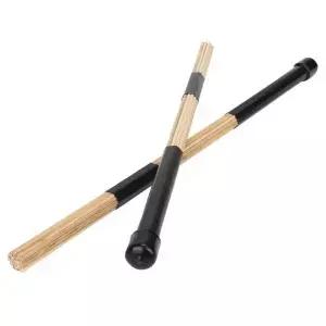 대나무 드럼 브러쉬 세트 40cm 19 로드 디자인 가볍고 조용한 연주에 이상적 재즈 포크 어쿠스틱 세션에