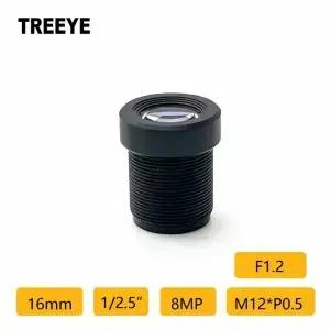 F1.2 스타라이트 16mm 1/2.5 HD 4K 8메가픽셀 m12 8MP IP 카메라 M12 용