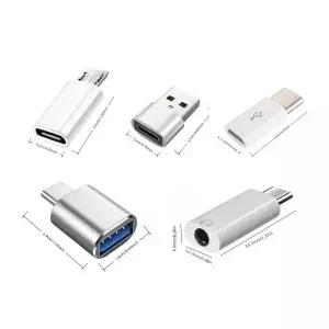 5개입 USB to C 어댑터 2.0 3.5mm 오디오 S 호환