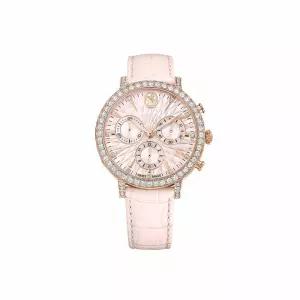 스와로브스키 SWAROVSKI Matrix Tennis Chrono 핑크 로즈골드 시계 5698300