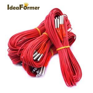 1피스 3D 프린터 카트리지 히터 12V/24V 40W 6x20mm 1m 빨간색 MK Mendel Reprap 압출기 열 부품 액세서리