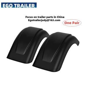 EGO 2피스 트레일러 플라스틱 머드가드 펜더 커버 (단일 휠 8