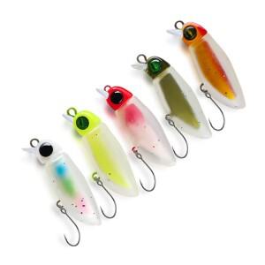 TAIYU 빛나는 마이크로 미노우 미끼 2.3g 스피너 인공 하드 낚시 Bass Trout 용 Topwater Crankbait Tackle