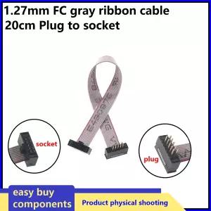1PCS FC-FD DC4 IDC 1.27MM 피치 암수 커넥터 10P 20P 30P 40P 50P 20CM 30CMPIN 플랫 리본 다운로드 데이