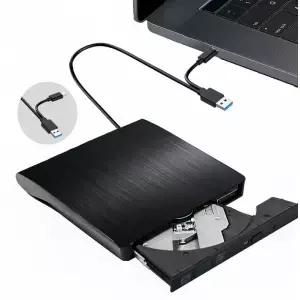 외부 DVD 드라이브 USB 3.0 TypeC 휴대용 플레이어 노트북 PC용 CD RW ROM 버너 라이터 데스크탑 Windows용