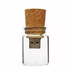 실제 용량 표류 병 USB 2.0 플래시 드라이브 4GB 로고 펜 결혼 선물 U
