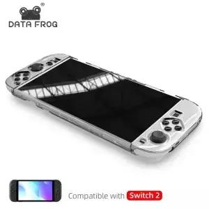 DATA FROG Switch 2 투명 PC 하드 케이스 콘솔용 스크래치 및 충격 방지 보호 커버