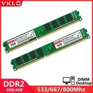 DDR2 2GB 데스크탑 메모리 램 PC2 6400 5300 1.8V 240핀 533 667 800Mhz 컴퓨터 비ECC M 메모리아 AMD 및
