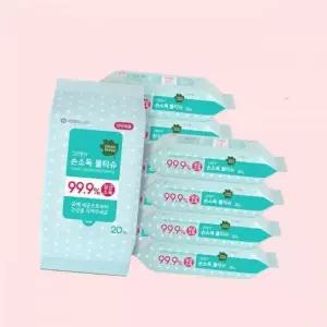 하기스 그린핑거 손소독 물티슈 20매X10팩 4647924