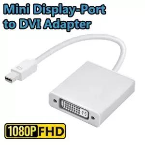 미니 디스플레이포트에서 DVI 케이블로 변환 썬더볼트 1/2 호환 1080P DP에서 DVID 어댑터 컨버터 에어