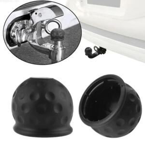 50mm 견인 바 볼 커버 캡 범용 고무 후드 트레일러 히치 보호 Towball 블랙 자동차 액세서리