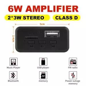 6W DIY MP3 WMA W APE FLAC 디코더 보드 5V 3W 블루투스 5.0 통화 USB TF FM 라디오 음악 플레이어 스피커