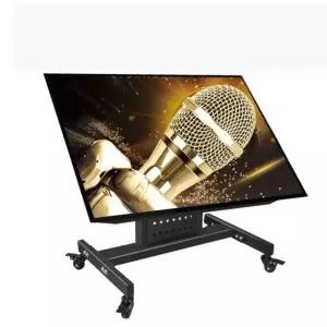 티비 바닥 스탠드 32 40 달린 LED 카트 스텐드 브래킷 70 스크린 각도조절 44LBS 교육 교회 32 70 40 70