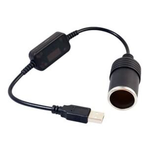 1pc 5V 2A USB 12V 담배 라이터 소켓 남성 여성 어댑터 변환기 자동차 전자 액세서리
