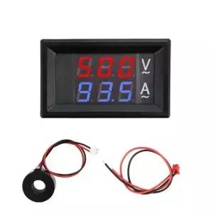 AC50500V 10A 50A 100A 디지털 전압계 전류계 0.28 변압기가 있는 듀얼 LED 디스플레이 패널