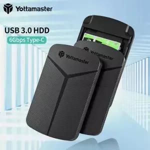 Yottamaster 2.5인치 HDD 케이스 USB3.0 5Gbps UASP 외부 저장 장치 지원 두께 79.5MM PC 노트북용 4TB