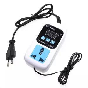 XKW2001 디지털 온도 습도 컨트롤러 소켓 AC 110220V 조절기 레귤레이터 콘센트 EU 플러그 NTC 센서