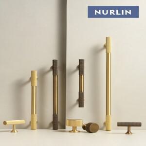 Nurlin 솔리드 브래스 클래식  주방 널링 패턴 손잡이 서랍 문  레트로 복고풍 엔틱 악세사리 매트 골드 많