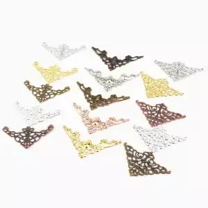 10/20/50PCs 책을위한 금속 코너 Scrapbooking 사진 앨범 메뉴 프로텍터 공예 DIY 장