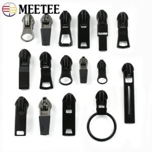Meetee 3 5 8 10  리버스 지퍼 슬라이더 방수 나일론 헤드  야외 재킷 텐트 풀 DIY 재봉 액세서리  5  개