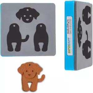 슈퍼단트 가죽 개 열쇠고리 절단 귀여운 동물 다이 정리함 나무 커터 열쇠 매달기 펜던트 DIY 아트 공예