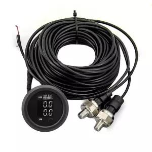 에어 라이드 서스펜션 시스템용 ZHSYMX 듀얼 디스플레이 압력 공기압 게이지 290PSI 키트 - 2인치 0-290PSI