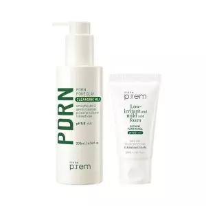 메이크프렘 매끈결광 수부지밀크 PDRN 포어 클레이 클렌징밀크 200ml (+클렌징폼 50ml) 4003053