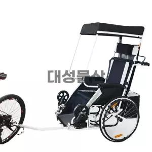 자전거트레일러 좌석 휠체어 환자 노인 유모차 트레일러