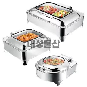 스텐 세라믹 보온 냄비 뷔페 오븐 식당 호텔 조식 가열