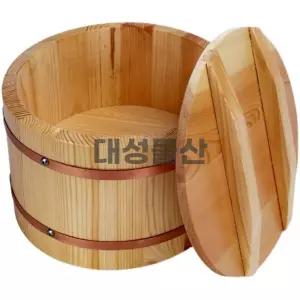 초밥통 일본 보온 나무 일식 원목 스시 샤리 그릇 대용량 뚜껑 업소용 가정용 YB106