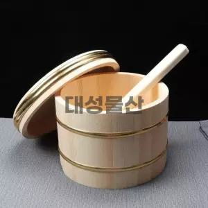 초밥통 일본 나무 일식 원목 스시 샤리 쌀밥 보온 그릇 소형 업소용 가정용 YB104