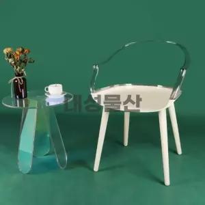 아크릴의자 디자인 크리스탈 호텔 고스트 의자 프라스틱 카페 투명 인테리어 심플 YA060