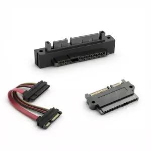 CableCC SFF-8482 SAS to SATA 변환 어댑터 29핀 HDD 연결 젠더