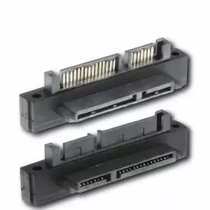alloet SATA 22핀 HDD SSD 어댑터 젠더 90도 직각형