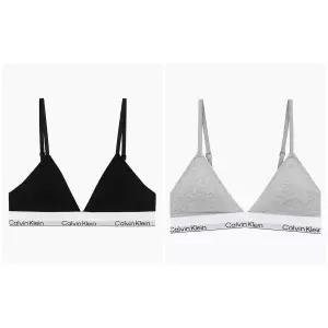 Calvin Klein Underwear 26 SS CK 여성 아이콘 코튼 모달 트라이앵글 브라렛 2종 택 1(QF8498AD-UB1/P7A)