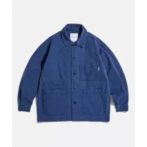 에스피오나지 French Wide Work Jacket Moleskin Wed Blue