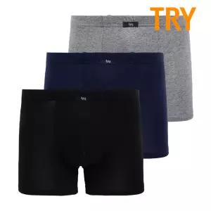 트라이 남성 면드로즈 인밴드 단색 학생팬티 사각팬티 TMDROM7 1매입
