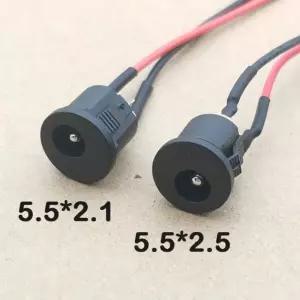 5X2 1MM 5MM 편리한 스냅 유형 전원 소켓 패널 마운트 커넥터 포트 5 5 2 1mm