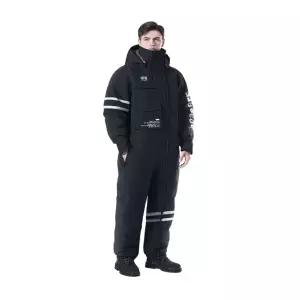 겨울 작업복 스즈끼 방한복 배달 스즈키복 스즈끼복 정비복 일체형 모자탈부착