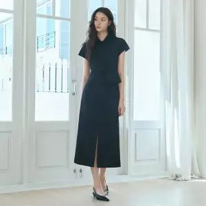 잇미샤 [26 S/S] H라인 슬릿 롱 스커트 ITQ4ZSK630